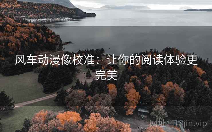 风车动漫像校准:让你的阅读体验更完美 风车动漫像校准:让你的阅读体验更完美
